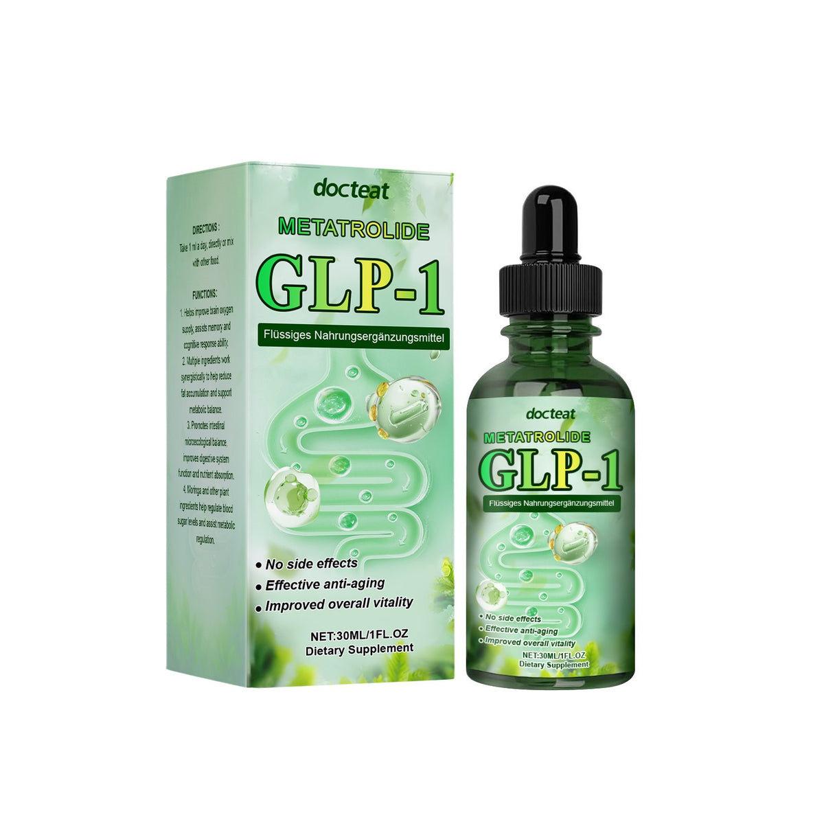 Docteat Appetite Control Drops - Supports Sugar Metabolism & Gut Health