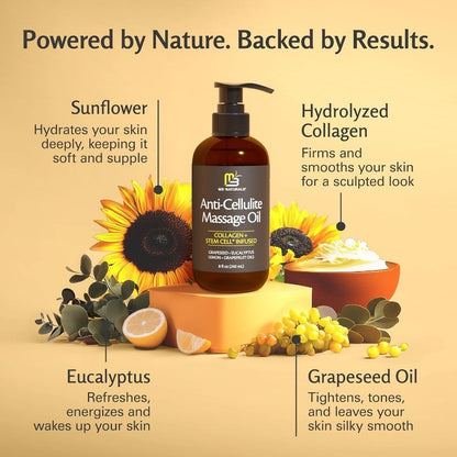 Firming Body Massage Oil with Collagen for Skin Hydration Texture Improvement
