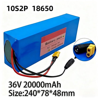 36V 20Ah 10S2P Li-ion Battery with Enclosure Protection for E-Scooter E-Bike