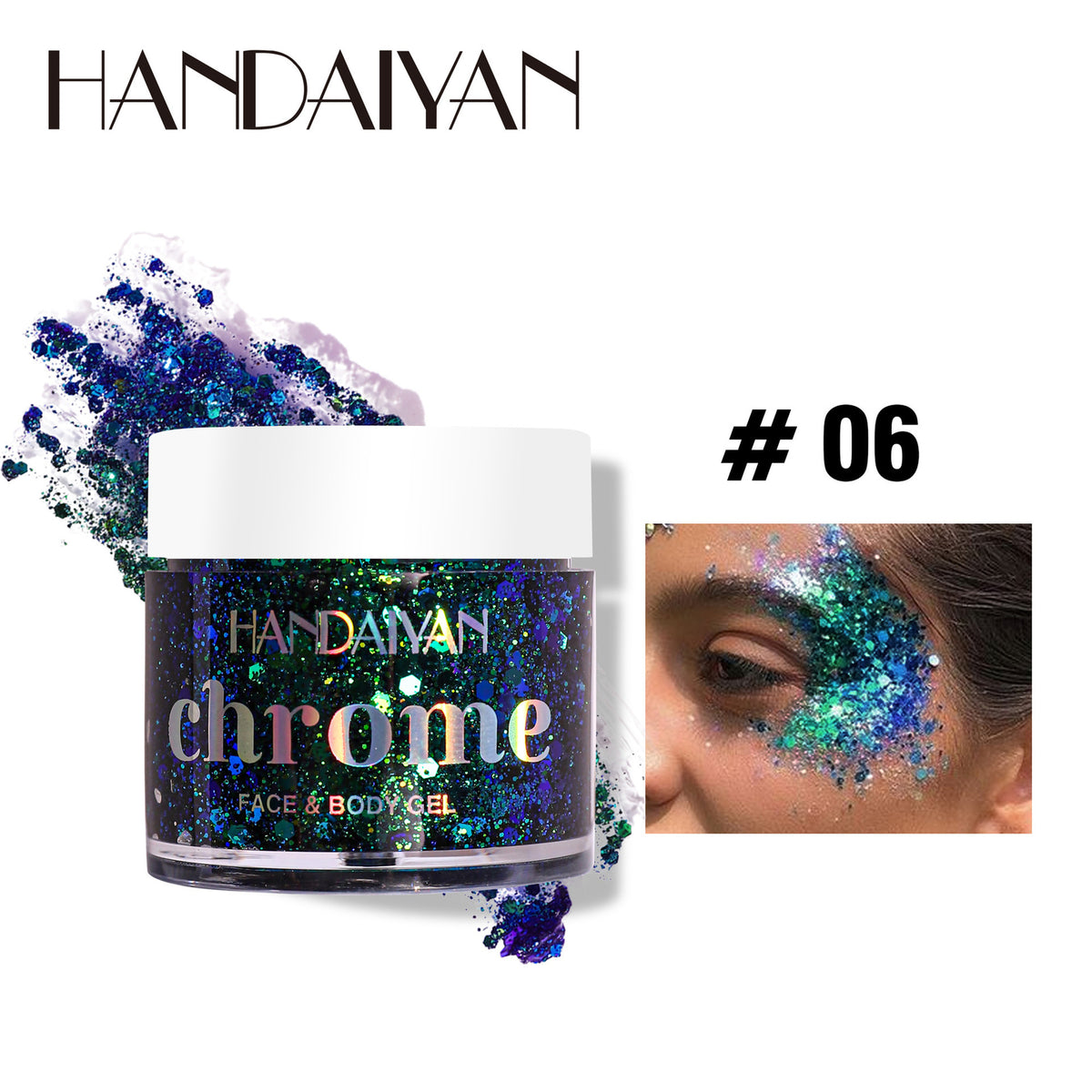 Chameleon Glitter Liquid Eye Shadow · Face & Body Makeup Color-Shifting Metallic
