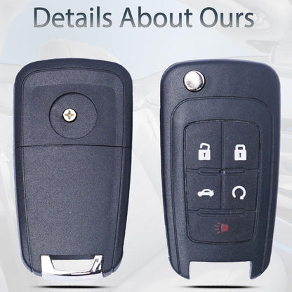 Key Fob Shell Case Replacement Fits Chevy Keyless Remote Control Key Pad Cover