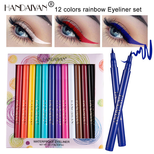 12-Piece Matte Eyeliner Gift Set · Long-Lasting & Smudge-Proof Waterproof