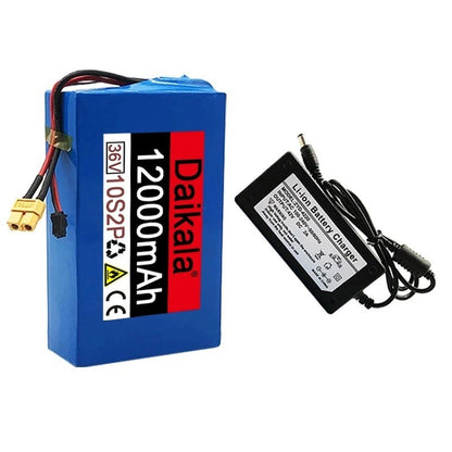 36V 12Ah 10S2P Li-ion Battery Pack 500W for High-Power E-Scooter Motorcycle