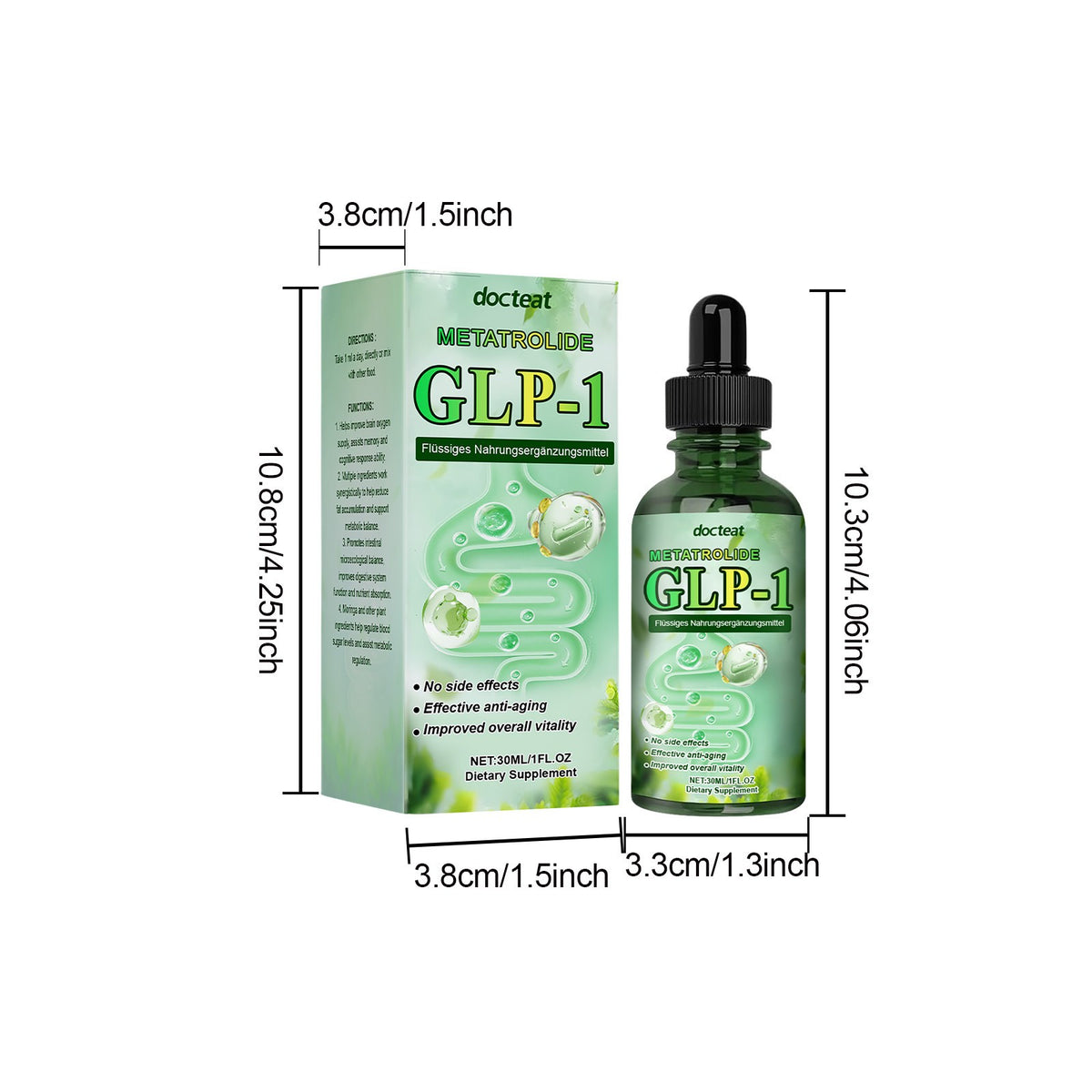 Docteat Appetite Control Drops - Supports Sugar Metabolism & Gut Health