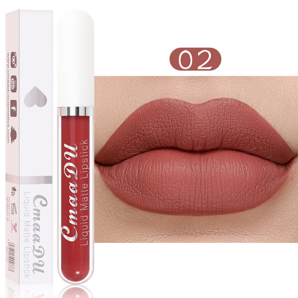 18 Colors Matte Liquid Lipstick - Waterproof, Transfer-Resistant Lip Gloss