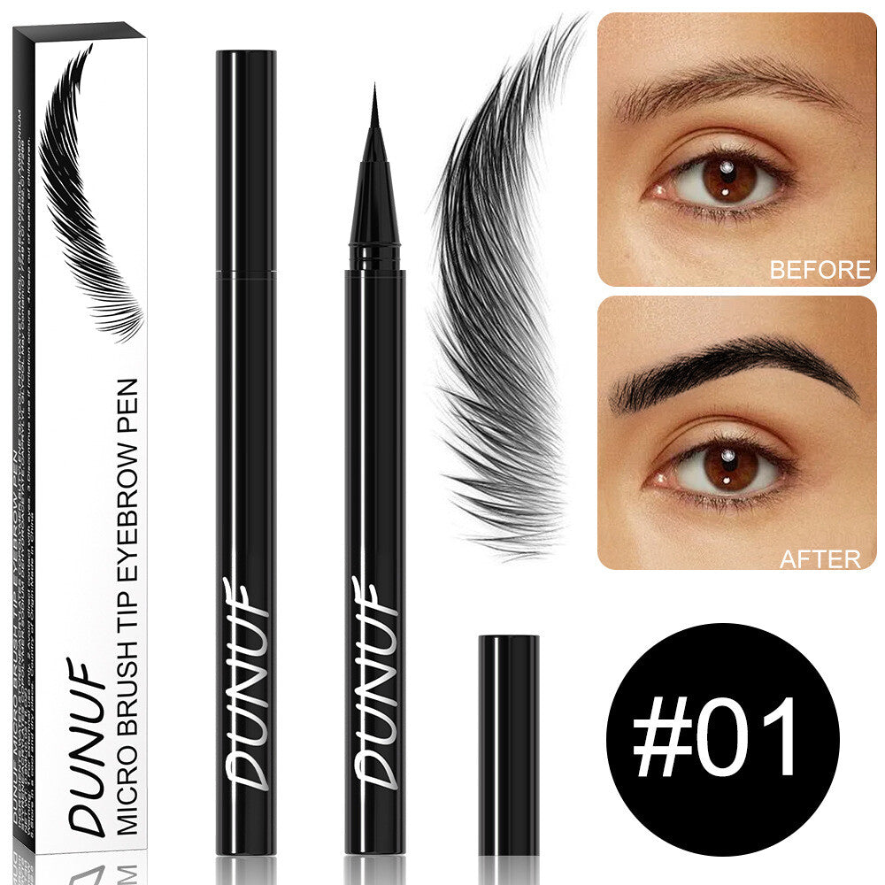 2-Color Liquid Eyeliner Waterproof Quick-Dry Smudge-Proof Eyes Makeup for Women