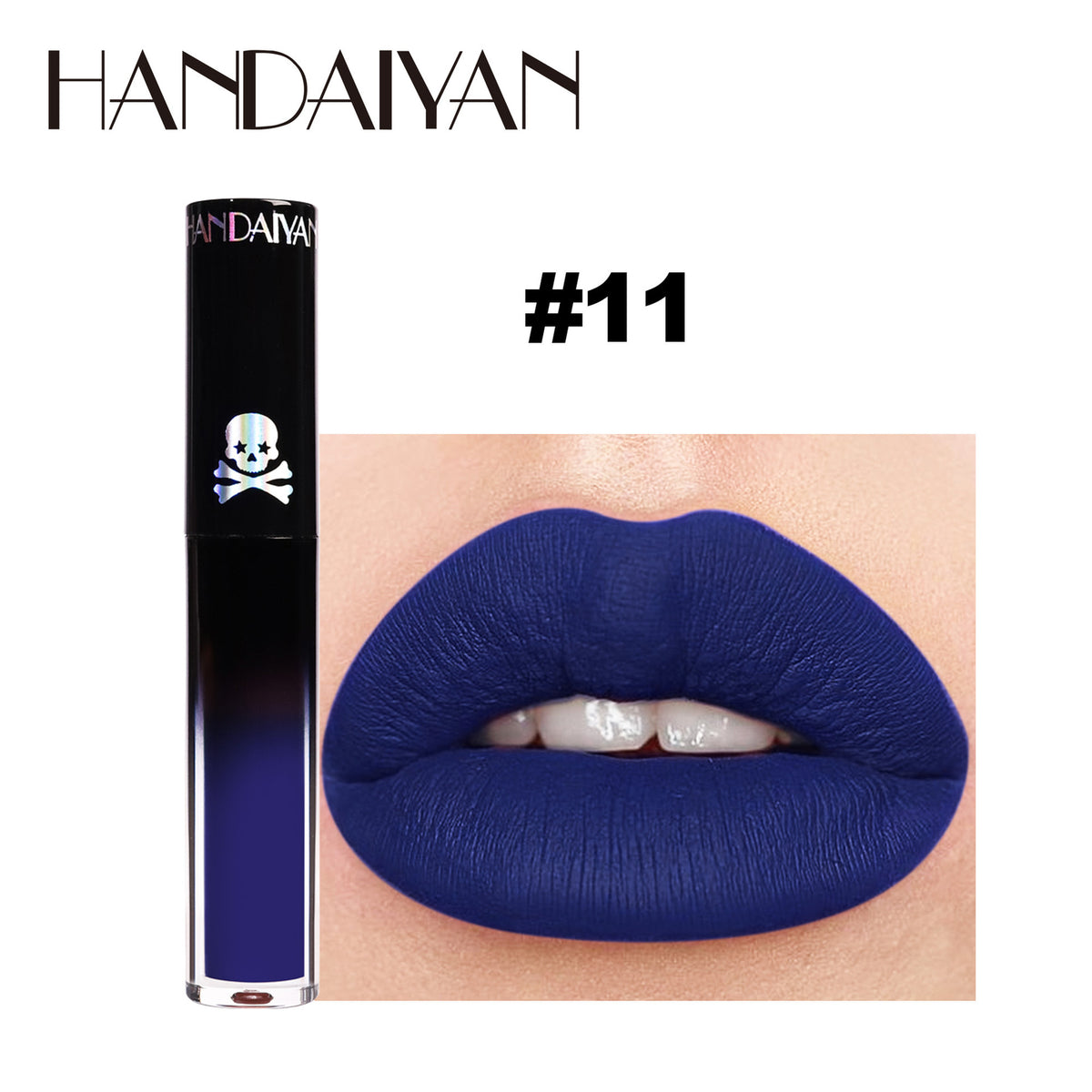 Gothic Lip Gloss Halloween Dark Matte Lip Glaze Vampire Stain Black Purple Green