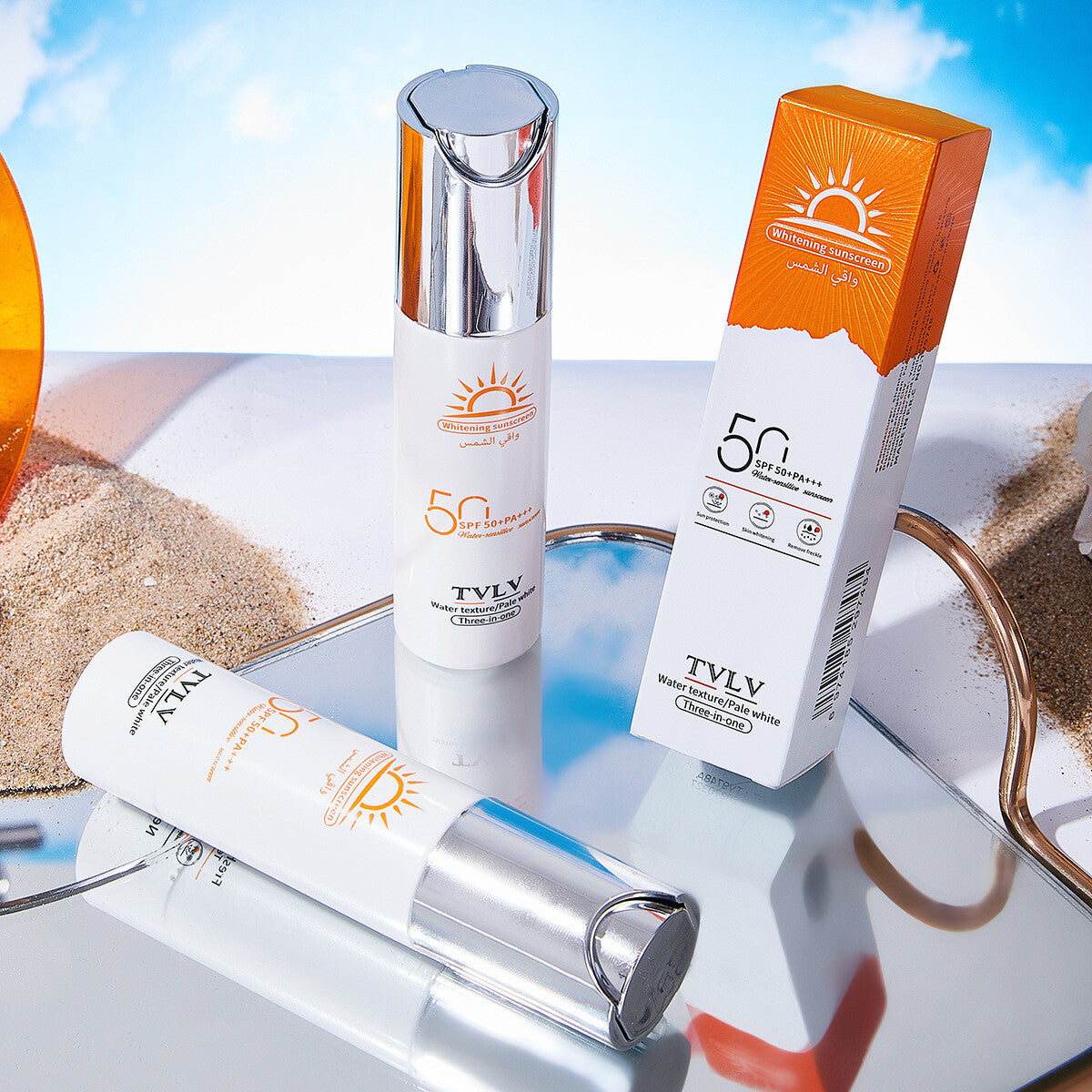 TVLV UV Sun Protection Sunscreen Skincare Milk SPF50+ PA+++ 50g