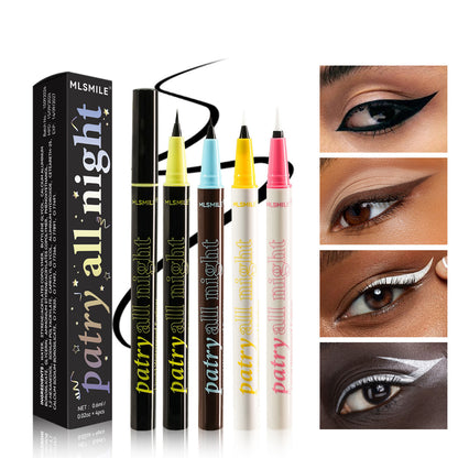 Liquid Eyeliner Eyes Pencil Makeup for Women Waterproof Black/White/Silver/Brown