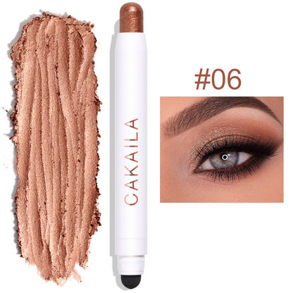 Eye Shadow Stick Palette Double-Head Glitter Sequins Eyeshadow Pen