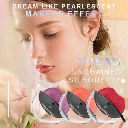 Lip-Shaped Color-Changing Lipstick - Pearl Shimmer & Long Lasting Easy to Color