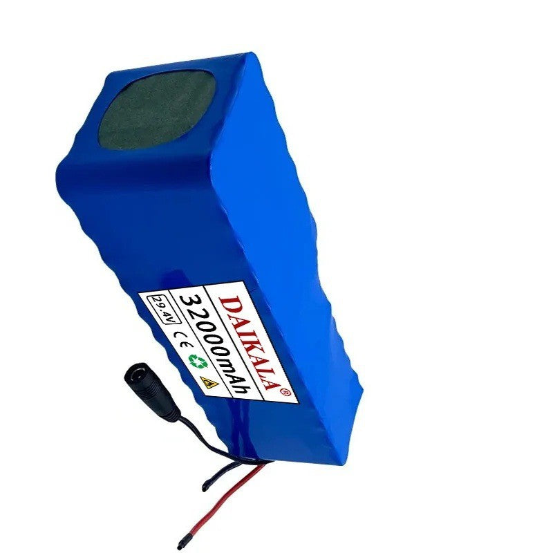 24V 32Ah Rechargeable Li-ion Battery Pack 7S6P BMS for DIY Boat Power E-bike