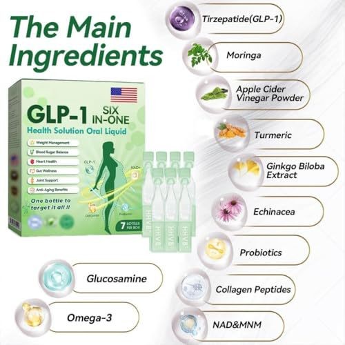 GLP - 1 Body Slimming Drops for Stomach and Thigh Support Weight Management