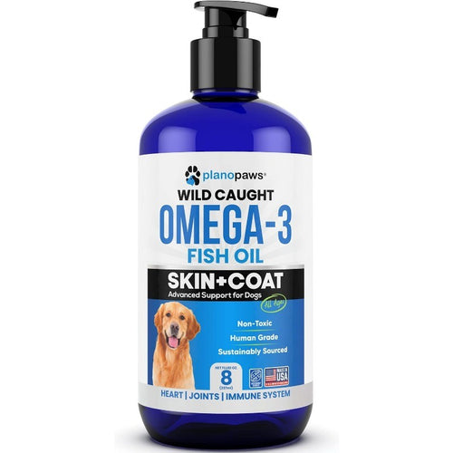 Omega 3 Fish Oil for Dogs to Reduce Shedding & Support Skin & Coat Health