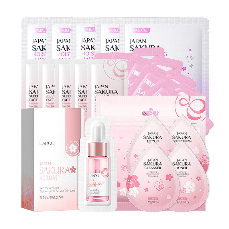 Skin Care set Skin Masks Cleansing Device Eye Mask Essence Cleanser Hand Cream