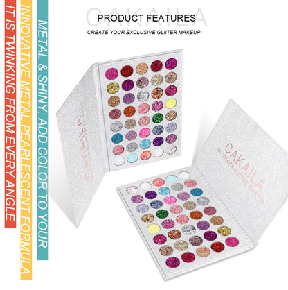 12-Color Shimmer Eyeshadow Palette - Velvet Sparkle, Long Lasting Eye Shadow