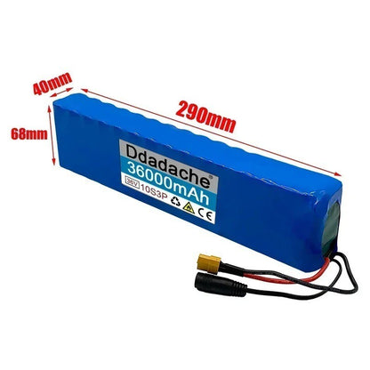 36V 36Ah 10S3P 500W Li-ion Battery Pack for High-Power E-Scooter Motorcycle