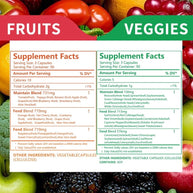 Sinpuyle Whole Food Fruits&Veggies Supplement combination-2 Bottles(90 Capsules)