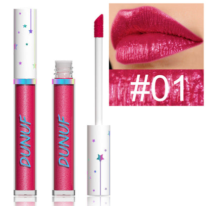 12 Color Shimmer Liquid Lipstick Long Lasting Waterproof Glossy Finish Lip Gloss