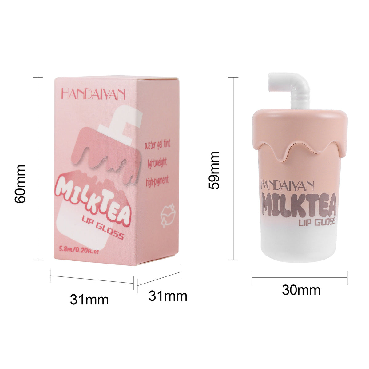 Lip & Cheek Tint - Liquid Lipstick Waterproof Long Lasting Lip Gloss