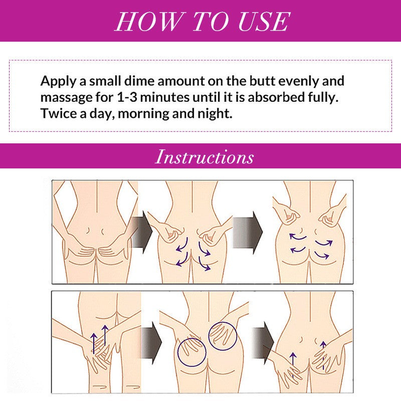 Butt Enlargement Cream for Women - Natural Growth & Lifting Formula