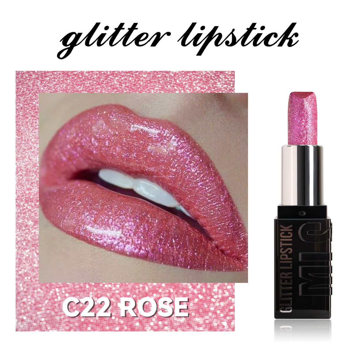 6 Colors Glitter Pearl Lipstick for Women Metallic diamond Long Lasting