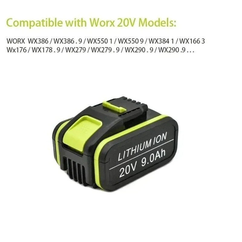 Compatible with Worx WA3551 WG169 WA3516 20V Li-ion Battery for Power Drill
