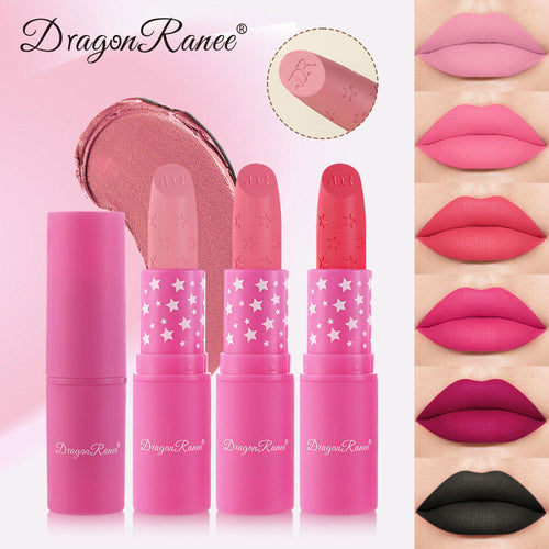 Velvet Matte Star Lipstick - Waterproof & Non-Stick Long Lasting Red Nude