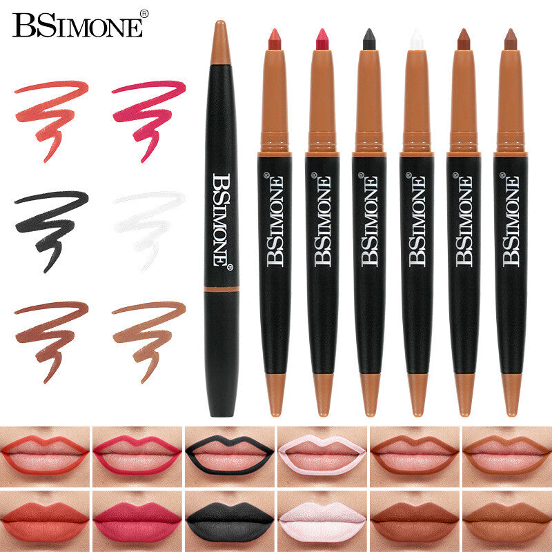 Matte Lip Liner & Lipstick 2-in-1 💋 Waterproof & Smudge Proof 🌸 Velvet Finish