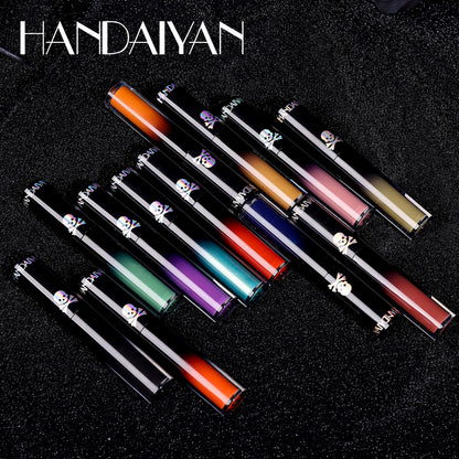 Gothic Lip Gloss Halloween Dark Matte Lip Glaze Vampire Stain Black Purple Green