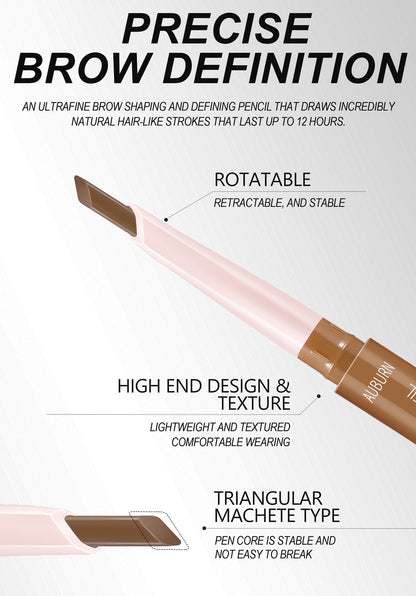Dual-Ended Eyebrow Liner · Waterproof & Long-Lasting Built-in Spoolie Brush