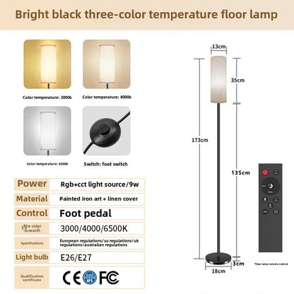 LED Floor Lamp High-end Bedroom Bedside Table Lamp RGB Bluetooth Dimming