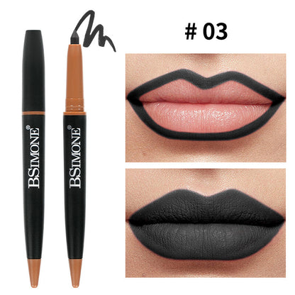 Matte Lip Liner & Lipstick 2-in-1 💋 Waterproof & Smudge Proof 🌸 Velvet Finish