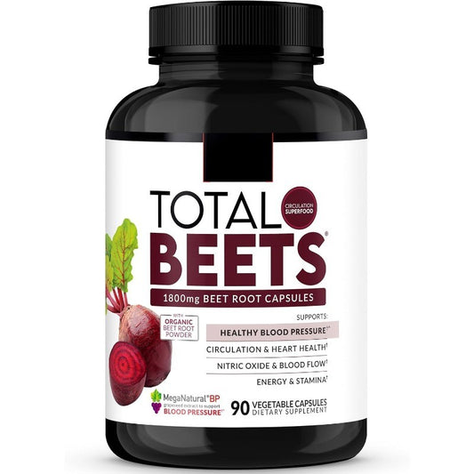 Organic Beet Root Powder Capsules Heart Health Circulation Support 90 Vegan Caps
