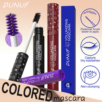 Colorful Waterproof Mascara Volumizing Lengthening Curl Lift Makeup for Women