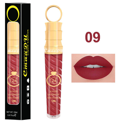 20 Colors 12ML Chili Lip Gloss - Matte/Shimmer, Waterproof, Twist Design