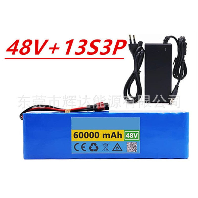 48V 13S3P 60000mAh Rechargeable Li-ion Scooter Battery Pack with BMS Protection