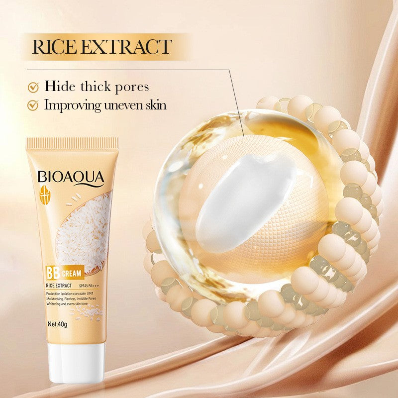 Rice Extract BB Cream 40g - Flawless Cover, Brightening & Tone Correcting