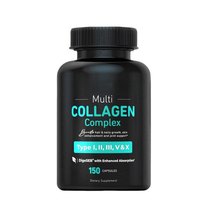 Collagen Complex Capsules with Hyaluronic Acid Vitamin C for Skin Hair Nails