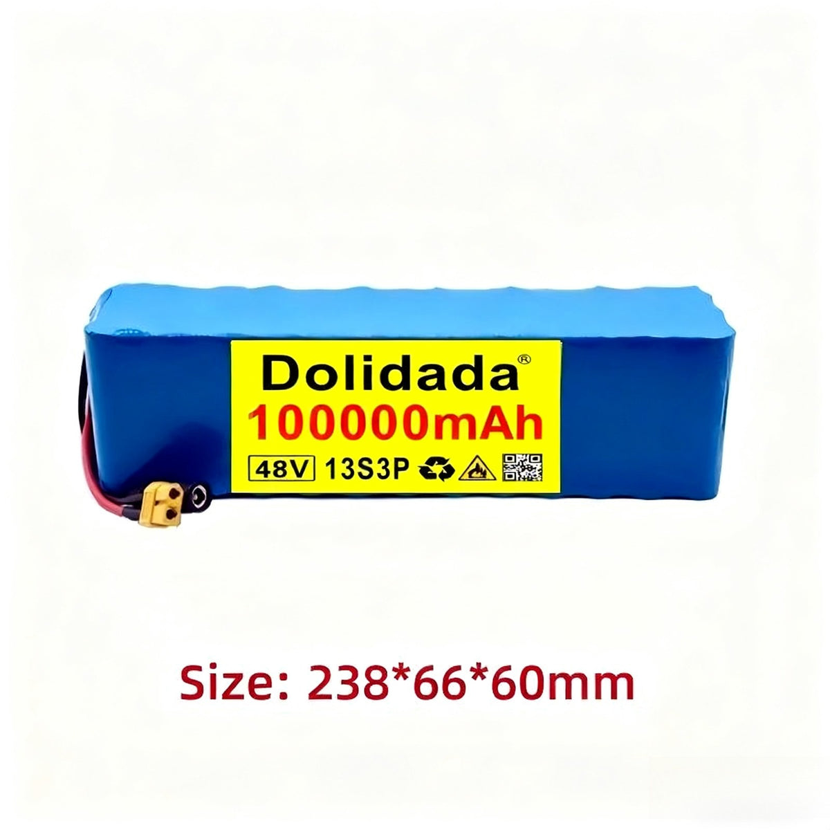 48V 100Ah 13S3P Li-ion Battery Pack for Electric Bicycle High Capacity
