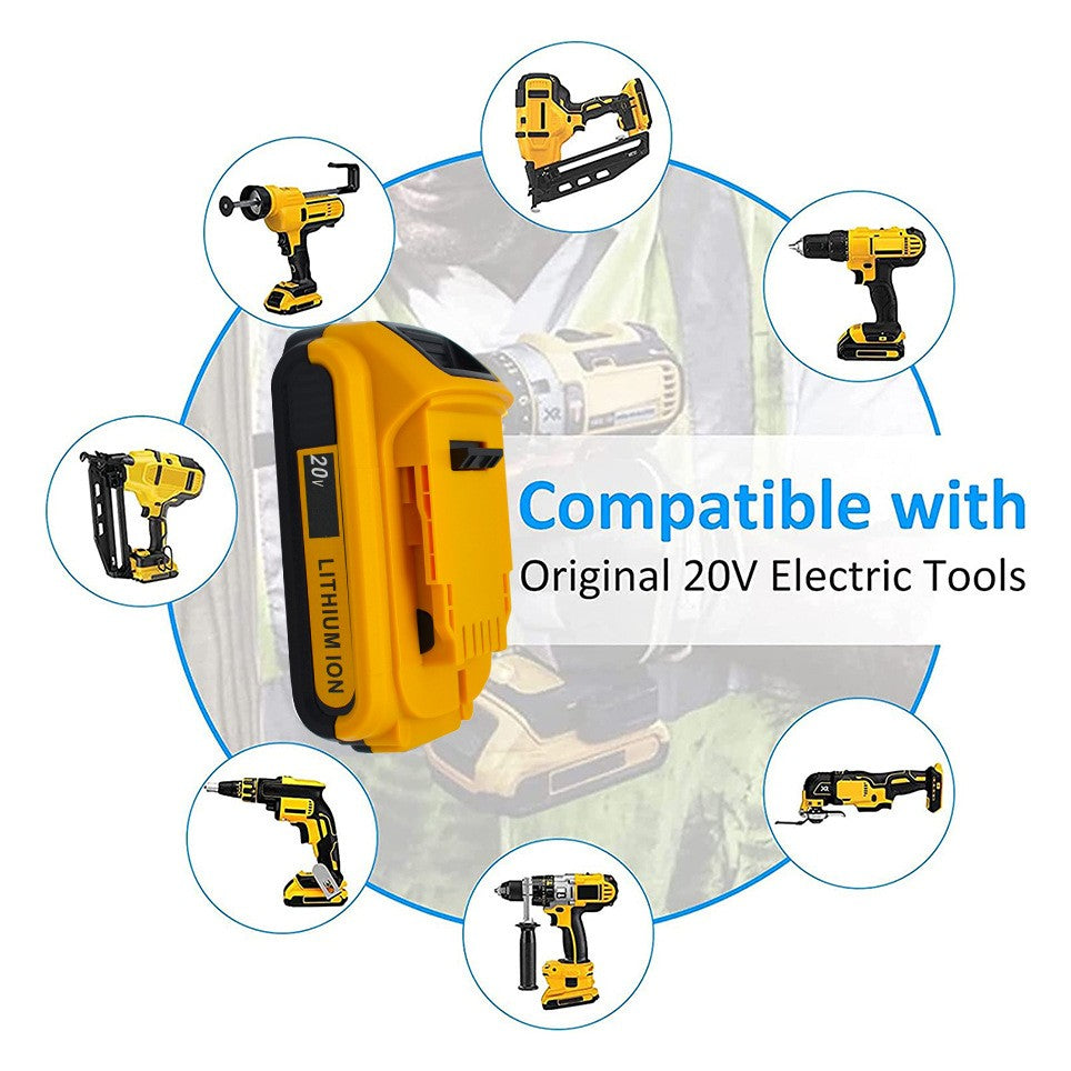 Replacement for DeWalt DCB180 DCB181 20V Li-ion Battery for Power Tools