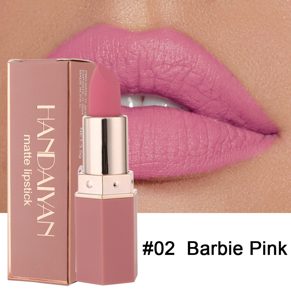 6 Colors Matte Lipstick Color Makeup Waterproof Moisturizing Long Lasting