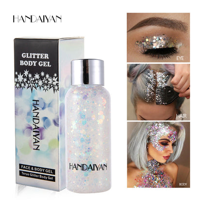 Liquid Glitter Eyeshadow Gel - Face & Body Sparkle, Longwear Shimmer Eye Shadow