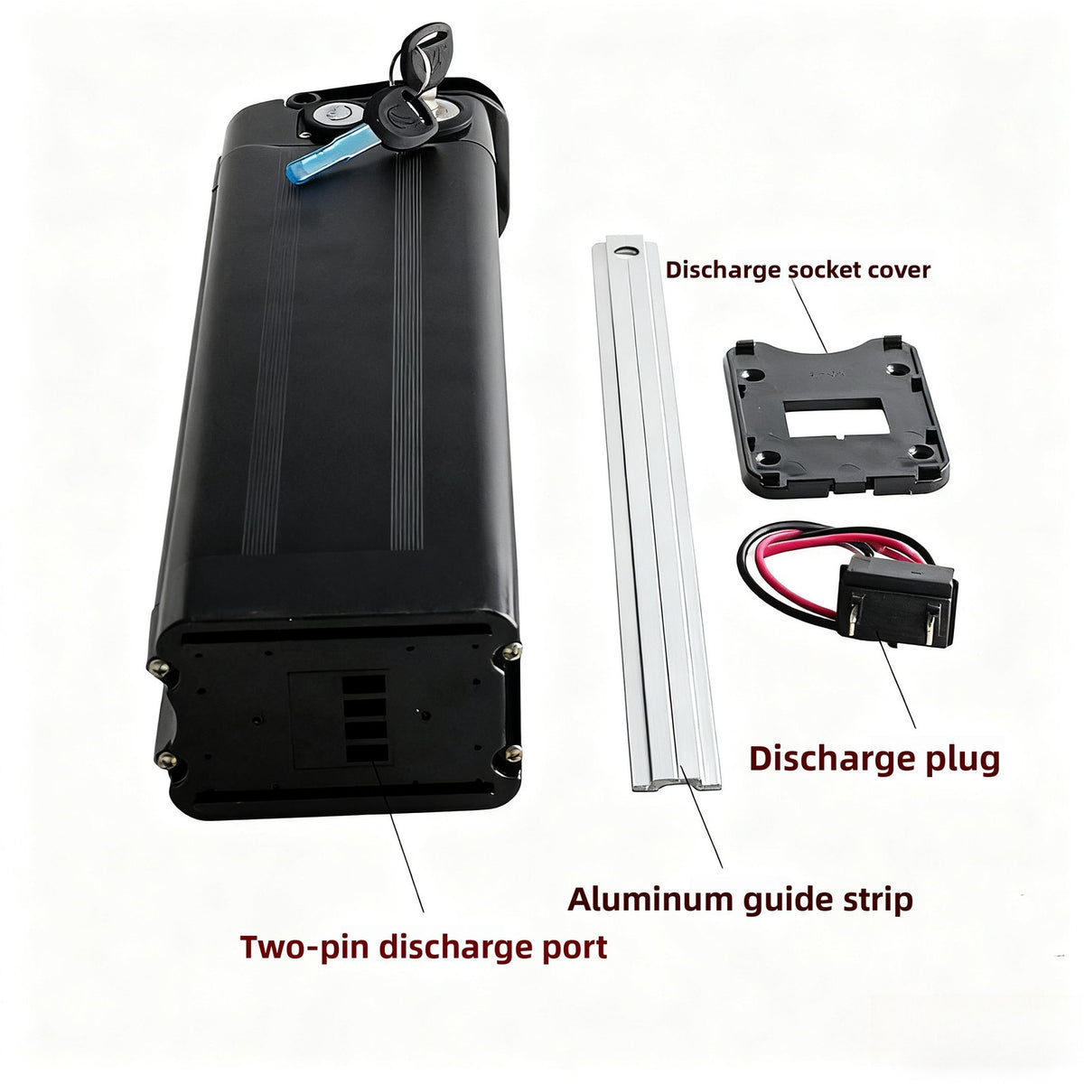 48V 52V Li-ion Power Battery for Mountain Folding Electric Bicycle E-Bike