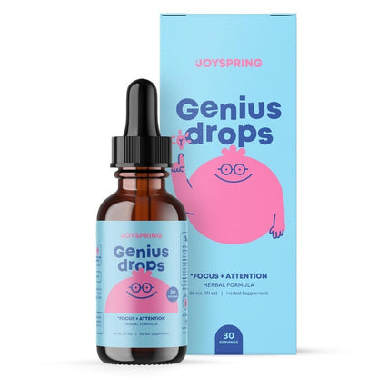 Kids Herbal Focus Drops with Ginkgo Biloba for Concentration Support