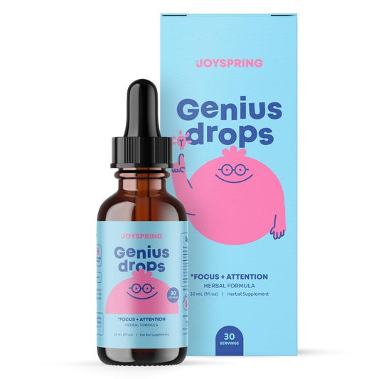 Kids Herbal Focus Drops with Ginkgo Biloba for Concentration Support