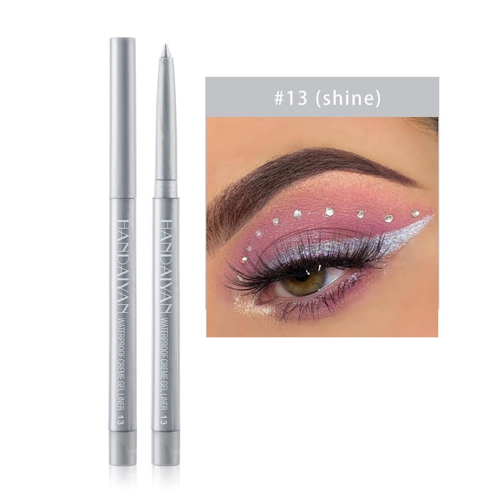 20-Color Eyeliner & Brow Pencil - Quick-Dry, Waterproof, Twist-Up Waterproof