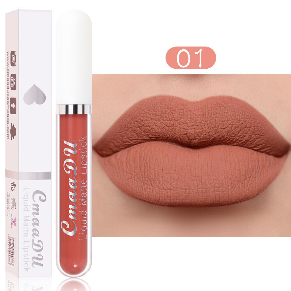 18 Colors Matte Liquid Lipstick - Waterproof, Transfer-Resistant Lip Gloss