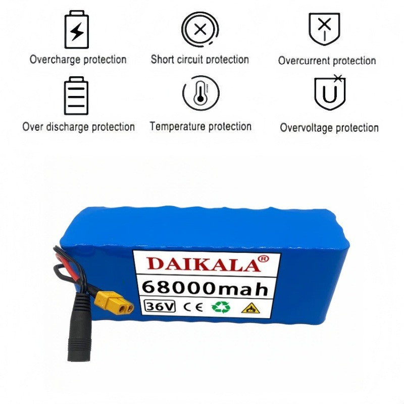 36V 38Ah 10S3P Li-ion Battery Pack High Power BMS for Electric Scooter E-Bike