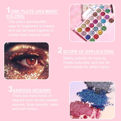 24 Colors Eyeshadow Palette Shimmer Glitter Matte Eye Shadow Professional